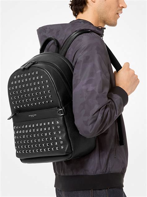 Greyson Studded Pebbled Leather Backpack 